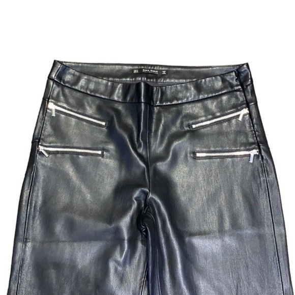 Zara faux leather zipper detail cropped Medium - Picture 7 of 9